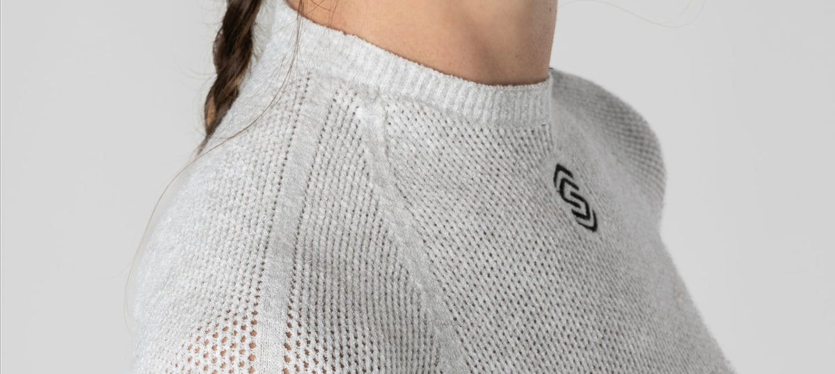 Stay Warm - Maglia termica Manica Corta Collo Quadrato – Silverskin